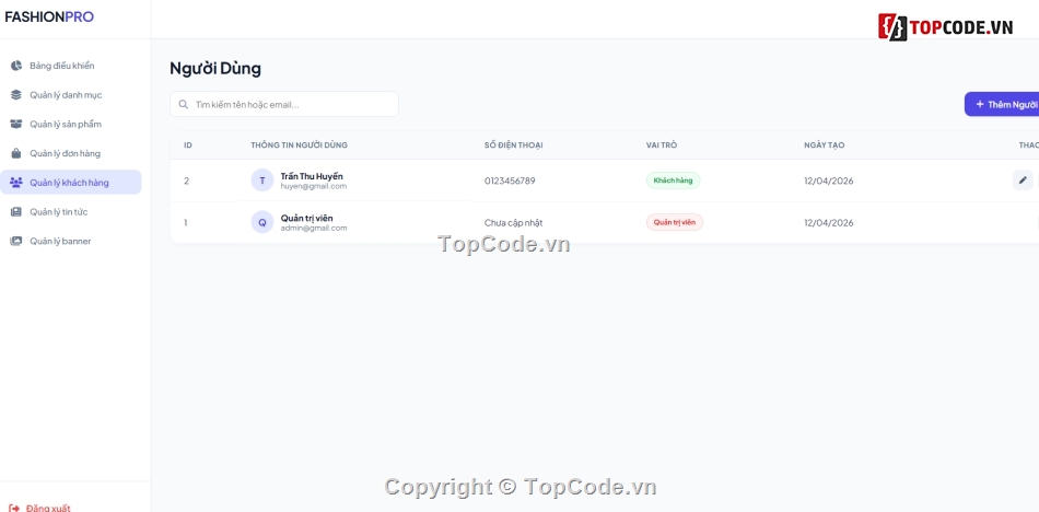 Web thời trang,bán quần áo,Website bán quần áo